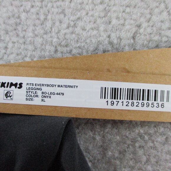 SKIMS Fits Everybody Maternity Legging Womens XL Onyx Black High Waisted NWT NEW - Picture 10 of 12